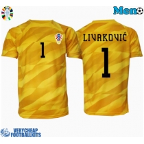 Croatia Dominik Livakovic #1 Goalkeeper Replica Home Shirt Euro 2024 Short Sleeve